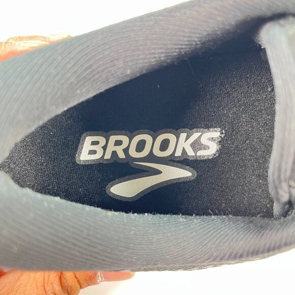 Brooks Ghost 14 Black White Athletic Running Shoes 1203561B057 Women's Size 9.5 - Picture 9 of 11